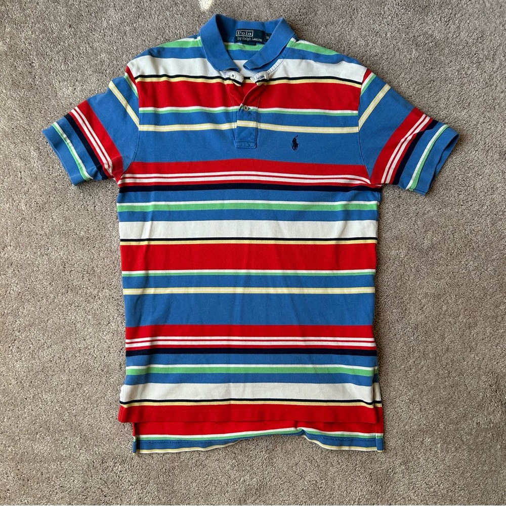 Vintage Polo by Ralph Lauren Multicolor Striped Polo Shirt